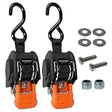 CargoBuckle Mini G3 Retractable Ratchet Straps, 1400 lbs Break Strength, 1-Inch Width...