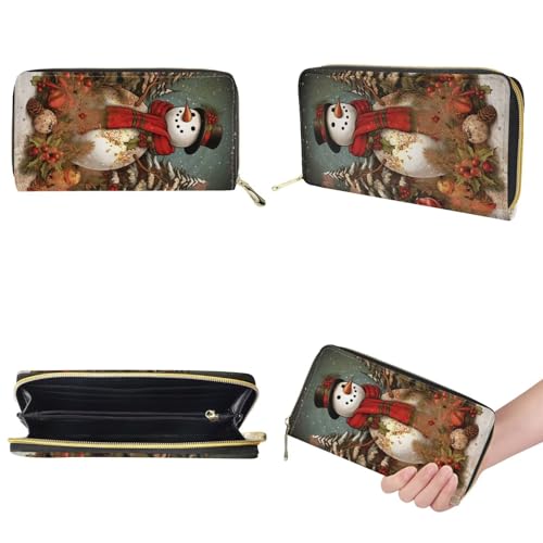 Image of HUGS IDEA Leather Purses and Handbag for Women Bucket Bag with Wrist Wallet 2 Packs