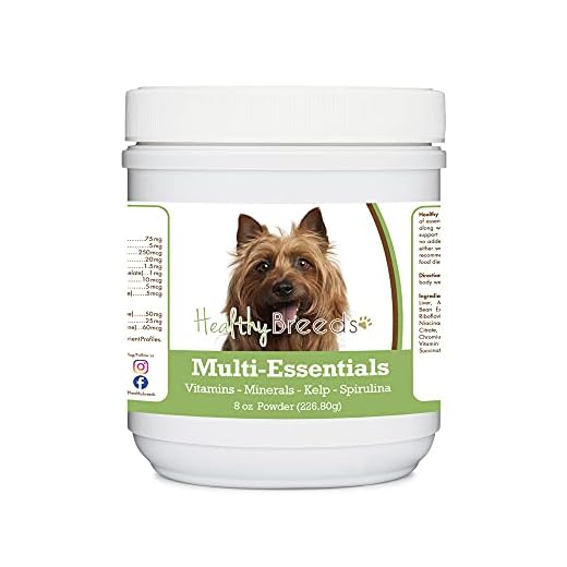 Healthy Breeds Australian Terrier Multi-Essentials Powder for Dogs - an Ideal Supplement of Vitamins, Minerals & Antioxidants for Your Dog - 8 oz