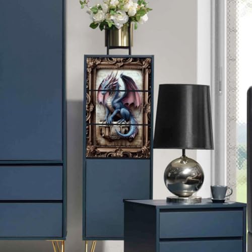 Peacoblue Rub on Transfer Decals for Furniture Crafts Decor Vintage Dragon 6"x12" - Image 4
