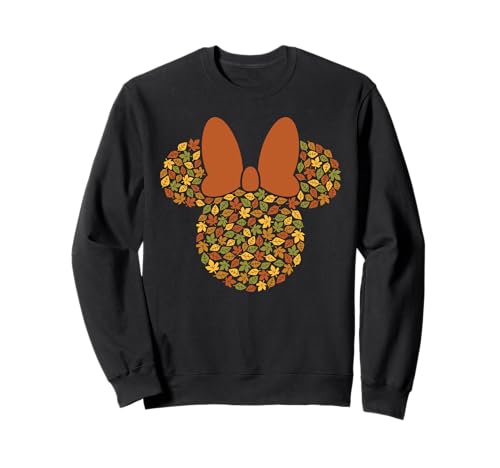 Sweatshirt Minnie Mouse Disney vêtement d'automne feuilles pour femme