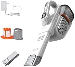 BLACK+DECKER Dustbuster Aspirateur à Main, Sans Fil, AdvancedClean+, Blanc (HHVK320J10)