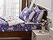 Meeting Story 3pcs Kids Comforter Sets Zipper Bedding Set for Girls,Twin Kid Bedding Set Rainbow Comforter Unicorn Bedding for Kid,All in one Zipper Bedding(Purple,Twin)