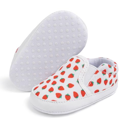 Meckior Infant Baby Girls Boys Canvas Shoes Soft Sole Toddler Slip On Newborn Crib Moccasins Casual Sneaker Austin Boy's Flat Lazy Loafers First Walkers Skate Shoe