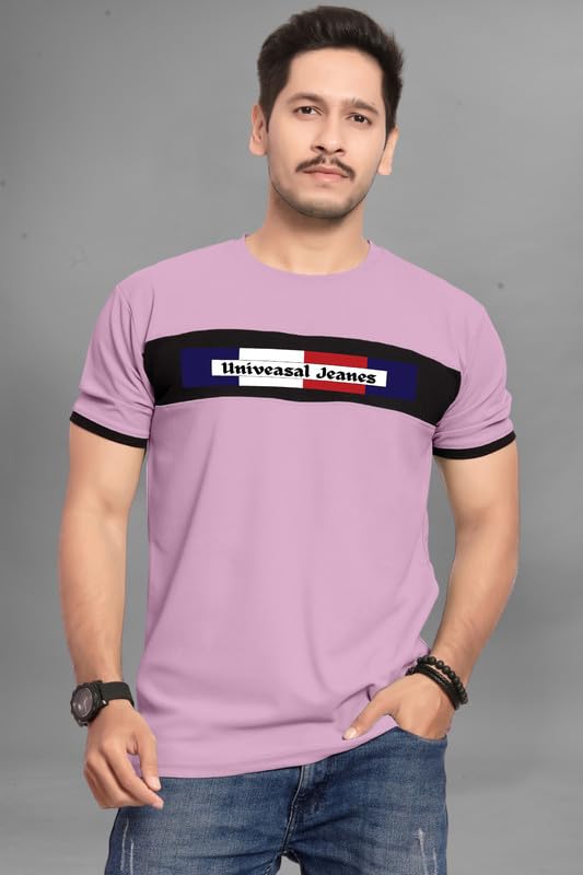 Men's Regular Fit Insignia Polo T-Shirt | Cotton Rich | Premium Pique Weave for Regular Use (Ujease-14-Purple_PT)-image-0