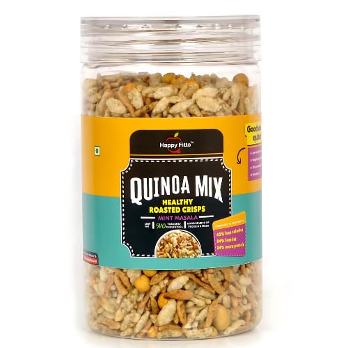 See full amazon price history chart for Happy Fitto Quinoa Mix - Mint Masala, 200g | 100% Hand Roasted | High Protein | High Fiber | Low Calorie, Low Fat | Zero Trans Fat & Cholesterol-Free Snack Happy Fitto Quinoa Mix - Mint Masala, 200g | 100% Hand Roasted | High Protein | High Fiber | Low Calorie, Low Fat | Zero Trans Fat & Cholesterol-Free Snack (B0C5WYQ62T) Amazon Price History, Amazon Price Tracker
