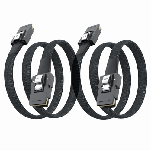 10Gtek [2 Pack Mini SAS Cable, Mediante la tecnología de 3 M