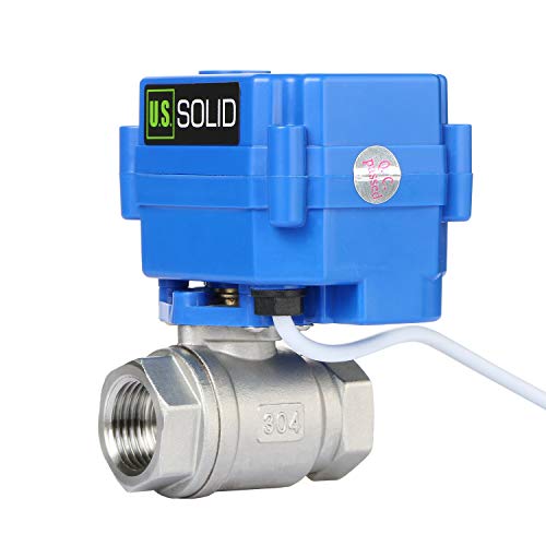 Vanne a sphere motorisee DN15 en acier inoxydable US Solid 9-24V AC DC - 4