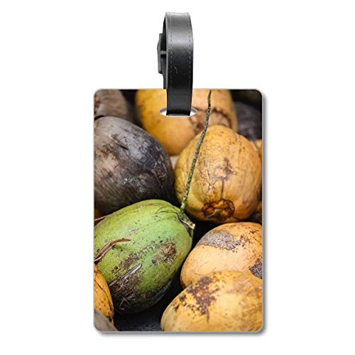 Étiquette de Bagage Voyage Papaya en Photographie Nature pour Valises et Sacs