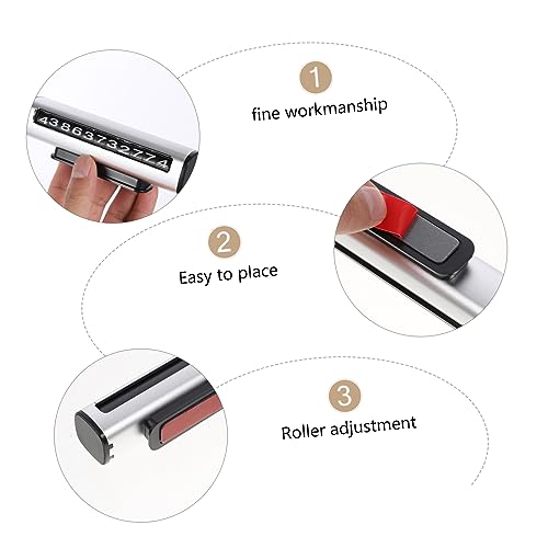 Wakauto 2 Unidades Sinal De Estacionamento Temporário Quebra-vidros Do Carro Gerenciamento De Estaci