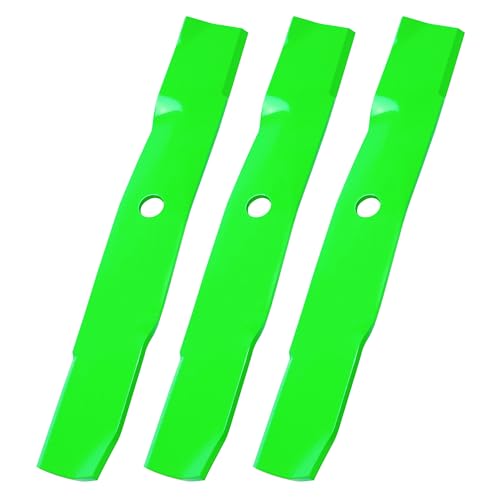 JSXDNWYJ John Dee re M145476 M127673 M127500 UC22009 High-Lift Lawn Mower Blades-Compatible with John Dee re X300 X304 X320 GX255 GX325 LT180 LT190 48 inch Deck Lawn Mower(3pack)