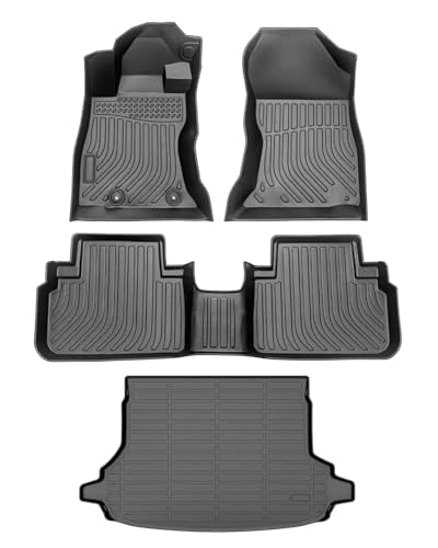 Cartist Floor Mats for Subaru Forester 2019-2024 All Weather Cargo Mat for Forester Accessories Heavy Duty Car Mats Car Accessories (Not Fit Models with Subwoofer on Trunk Side)
