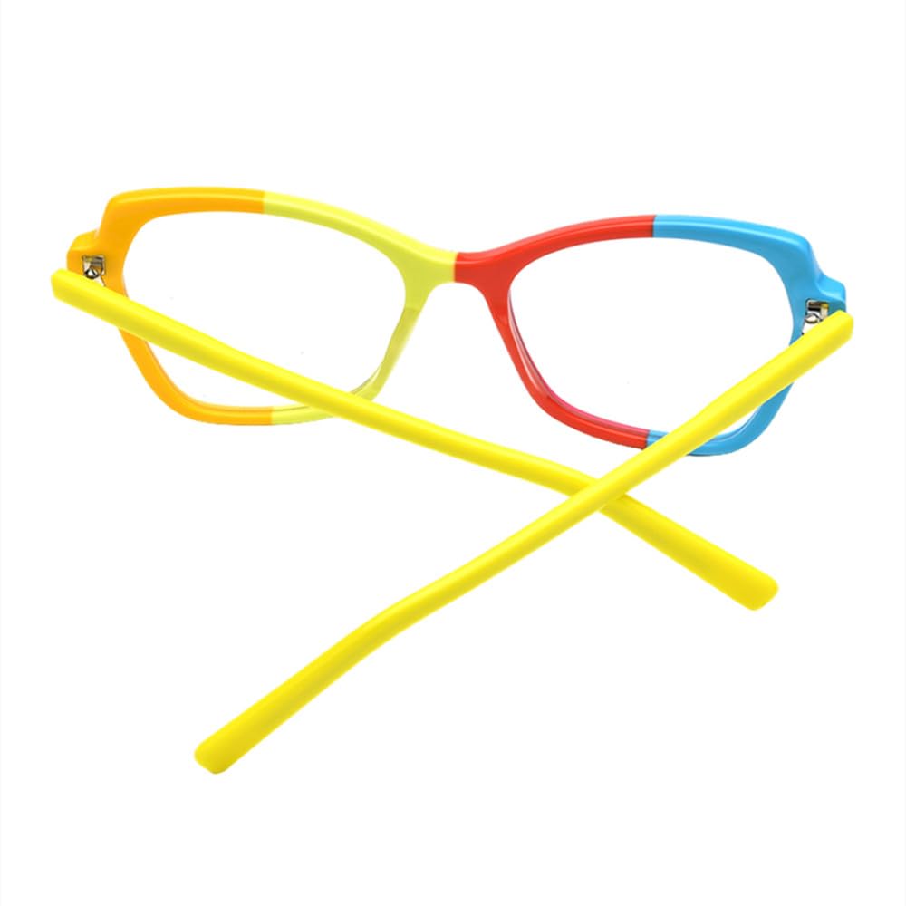 MUTYNE Montura de gafas de acetato multicolor para mujer, gafas de ojo de gato, gafas de ojo de gato