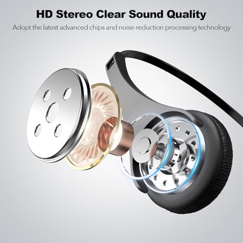 Voistek USB Headset with Microphone for Laptop PC, Wired On-Ear Computer Headphones with Noise Cancelling Mic and In-line Control for VoIP, Call Center, Teams, Zoom, Skype - Image 8