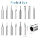 14 Pcs 900M Soldering Iron Tips, Replacement Solder Tips for Hakko Radio Yihua Atten Ryobi Quick Soldering Stations, Replacement Welding Accessories & Equipment (14)