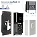 Abizarch Video Doorbell Door Mount Sturdy Doorbell Bracket Good Stability Doorbell Bracket Easy to Install Doorbell Bracket Easy to Operate Doorbell Bracket for Apartments(black)