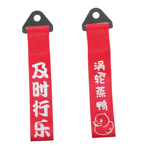 MOTHNUR 2 Piezas Cuerda de Nylon para Remolque Coche Resistente y Duradera con Diseño Decorativo para Parachoques Función Antivibración para Vehículos