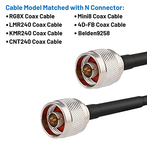 MOOKEERF N Macho conector crimp, pack 10 piezas miniatura 5
