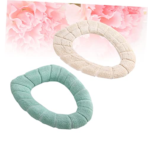 Espesar alfombrilla de baño y funda de asiento de inodoro PRETYZOOM de felpa suave 6