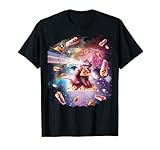 Outer Space Pizza Cat - Rainbow Laser, Taco, Burrito T-Shirt