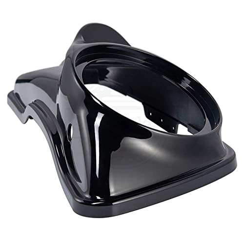 Moto Onfire Vivid Black 8 Inch Saddlebag Speaker Lids Audio Covers Fit For H-D Touring, Road Glide, Street Glide Special, Road King, 2014 2015 2016 2017 2018 2019 2020 2021 2022 2023 #TOP6