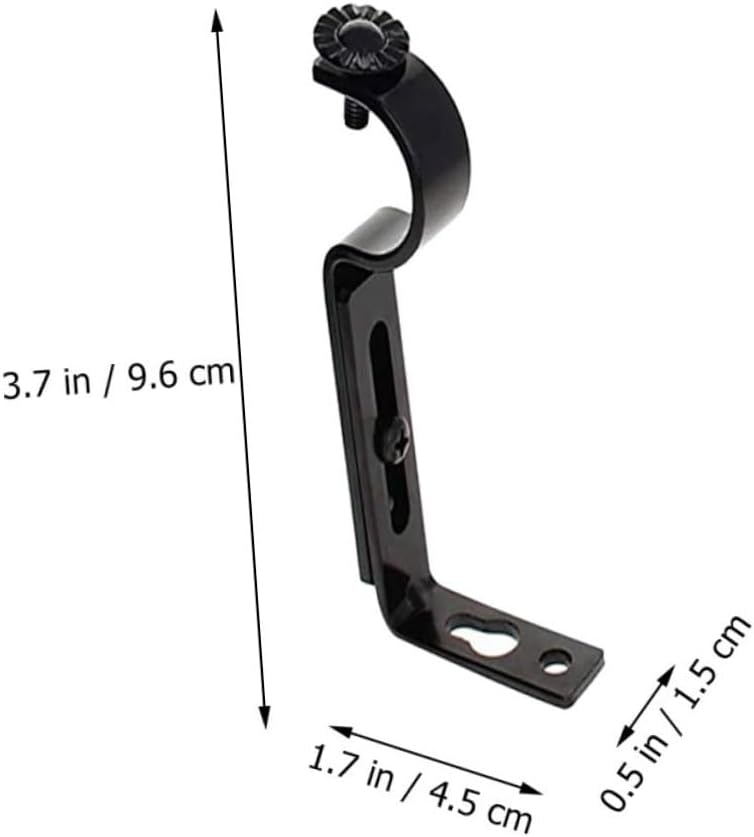 4set Adjustable Curtain Rod Brackets Extendable Holders for Easy Installation Stylish Design for Window Treatments and Elegant Support for Home Decor