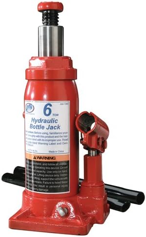 ATD Tools 7382 - Gato hidráulico de alta resistencia para botella de bomba lateral - Capacidad de 6 toneladas