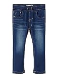 Schmal geschnittene Beine NAME IT Boy\'s NMMRYAN Slim SWE Jeans 2472-TH NOOS Jeanshose, Dark Blue Denim, 104