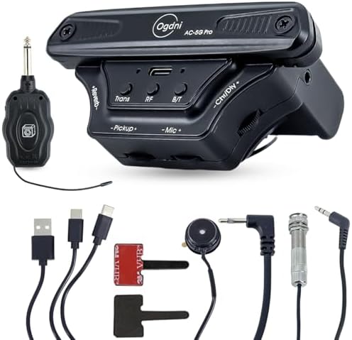 AC-5G Wireless Beat Time Pickup Acoustic Guitar Pro AC-5G Pickups Soundhole Pickups System Active Vibration Pickup with Bluetooth Functoin image 3