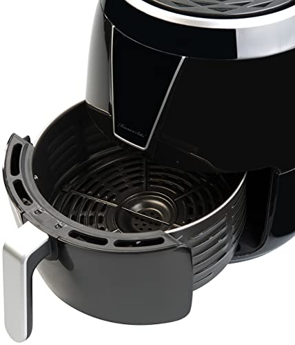 Rosenstein & Söhne Friteuse ohne Fett: Digitale Multi-Heißluft-Fritteuse mit 8 Programmen, 1.500 W, 4,5 l (Elektro-Low-Fett-Heißluftfritteuse, Heißluft-Fritteuse zum Frittieren, Küchenmaschine) – Bild 6