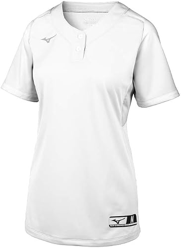 Mizuno Aerolite Maillot de Softball 2 Boutons pour Femme, Femme, Jersey, 350715,