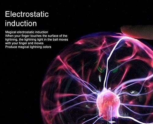 Miniatura 3 de Bola de luz estática de plasma mágico, luz de mesa, luz nocturna de esfera, regalo para Año Nuevo, lámpara de noche de plasma mágico, 6 pulgadas