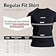 Natural Athlet Fitness T-Shirt Herren Gym I Männer Kurzarm Sport T-Shirt aus Baumwolle I Baumwollshirt ideal für Sport, Fitness, Gym und Bodybuilding - Schwarz