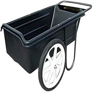 Taylor Made Dock Pro Dock Cart, 47 x 23 x 13-Inch, Ergonomic, Curved Handle, Marine Plastic Rim Wheels, 7 Cubic Feet, 300 lbs. Capacity, Hand Wheelbarrow for Garden, Landscape, Yard, Cargo - 1060