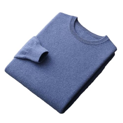 Men's Wool Autumn and Winter Round Neck Warm Sweater Solid Color Knit Sweater for Man3