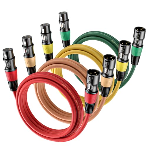 Ebxya EBYXLR0010-T4 Xlr Cables 3Ft - Premium Xlr Male To Female Microphone Cable cover