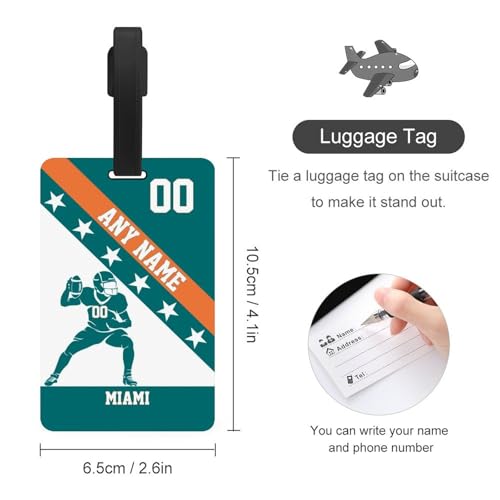 Custom Miami Style Luggage Cover Personalized with Name and Number Printing, Durable Stretchable Travel Suitcase Cover, For 18-32 Inch4