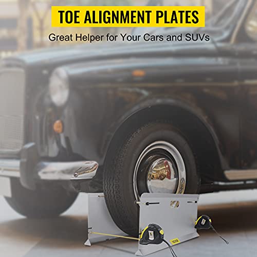 Vevor Wheel Alignment Tool, Toe Plates Without Probes, Aluminum Alloy Toe Alignment Plates, Double 16Ft Tape Measures Alignment Tools Automotive, Wheel Alignment Tool Gauge Camber Caster #TOP6