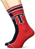 Sportliche Rippsocken mit Badge-Design