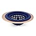 COOK with COLOR Flexible Silicone Kitchen Sink Strainer Rose Gold Copper Large Wide 4.5’ Diameter Rim/Navy Silicone Durable Drain Basket Traps Food Debris and Prevents Clogs