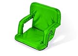 Portable Multiuse Adjustable Recliner Stadium Seat by Trademark Innovations (Lime)