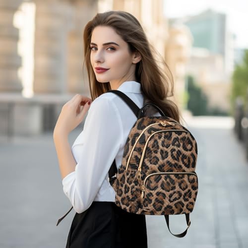Image of senya Black Leopard Women Backpack Purse Travel Daypack Shoulder Bag