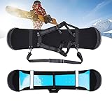 Snowboardrucksäcke für Kinder, Snowboardtasche mit Schutzgummi an Beiden Enden für Snowboardaufbewahrung, DREI Tragemöglichkeiten, Verschleißfestes Material(Color:White,Size:for 138-143CM)