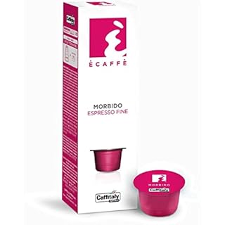 Caffitaly CE50083 Ecaffe Fine Morbido Coffee, 10 Count, Fine Morbido