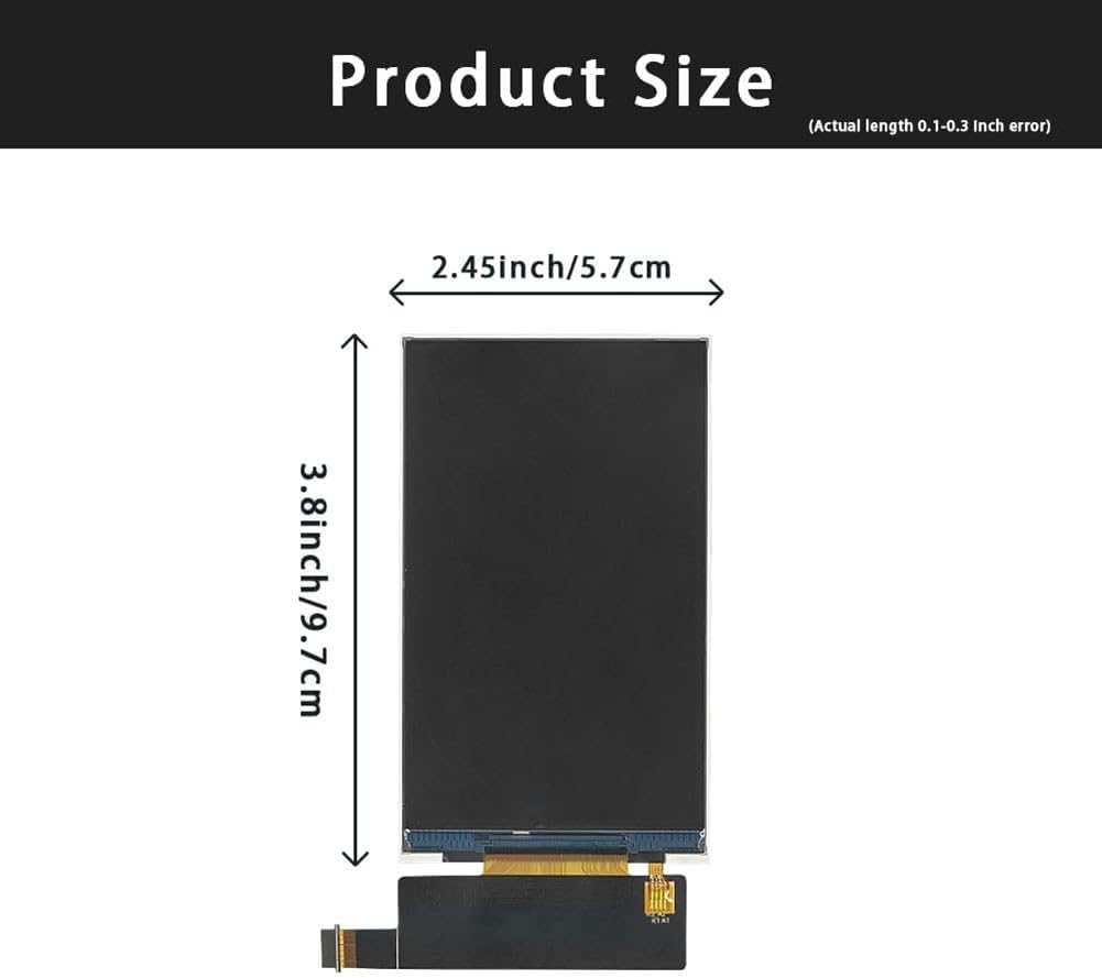 LCD Module Display Replacement Fit For Zebra MC3300 MC330M MC330K, Handheld Barcode Scanner Mobile Computer Terminal Screen