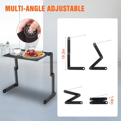 Base ajustable para laptop de aluminio amplia miniatura 2