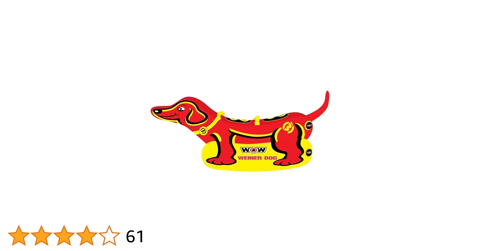 Wow Watersports Weiner Dog, Towable Tube, Large Side
