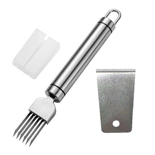 Scallion Cutter and Ginger Peeler, Scallion Shred Knife, Peel Gingers, Chopped Green Onions, Food Speedy Chopper for Kitchen Cutting Scallions Vegetable Pepper Ham Sausage Onion Garlic Cutter Gadget