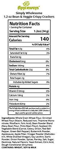 Galletas Appleways de Grano Entero con Frijol y Vegetales 1.2 oz miniatura 3