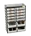 Produktbild Allit 458140 Kleinteiledepot, schwarz, gelb, 10 Schübe, 4 Boxen, 7 Trenner